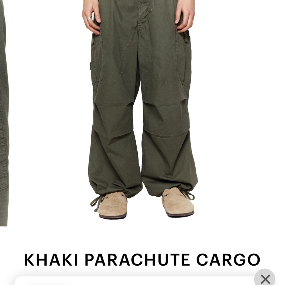 Jaded London parachute pants in ecru